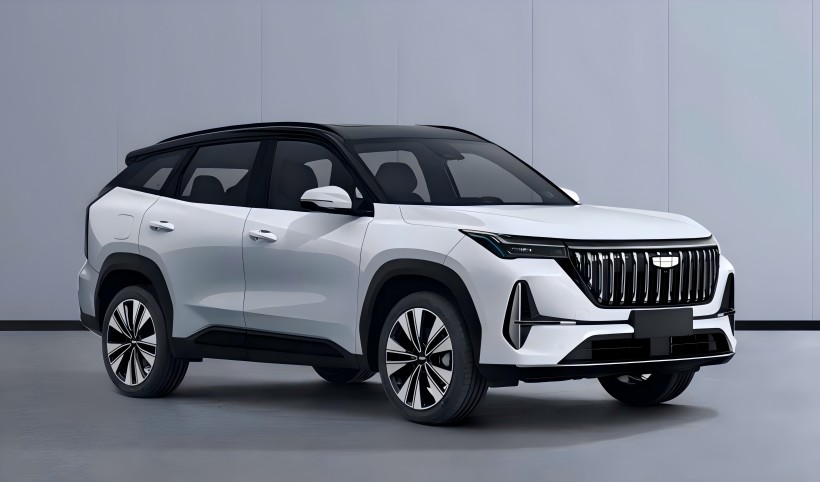Immagini teaser del nuovo Boyue L di Geely rilasciato, destinati a presentare un sistema tecnologico AI a dominio completo