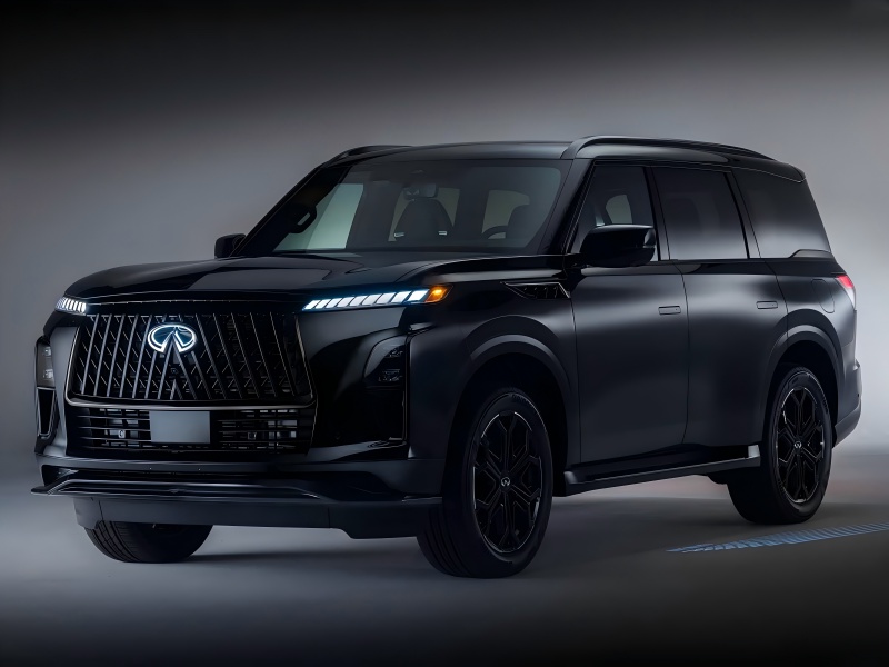 Kit esterni neri/alimentazione V6 da 3,5 T: immagini ufficiali della versione sportiva Infiniti QX80 2026